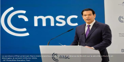Conférence de Munich: les États-Unis sont "prêts à agir seuls" mais "préfèrent" compter sur leurs "amis en Europe" selon Rubio