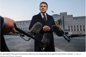 Le président français riposte après que Trump se soit moqué de la façon dont sa femme le traite.